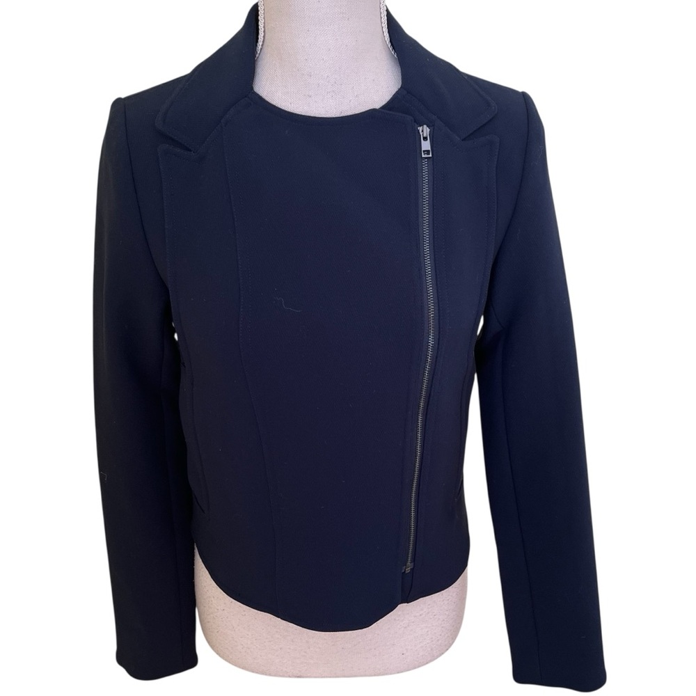 A Loves A Navy Blue Moto Style Jacket XS